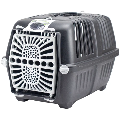 Переноска MPS Eco Pratico 2 Plast Black 55x36x36 живой вес 18 кг (PR 2 ПЛАСТ ЧОРНИЙ)