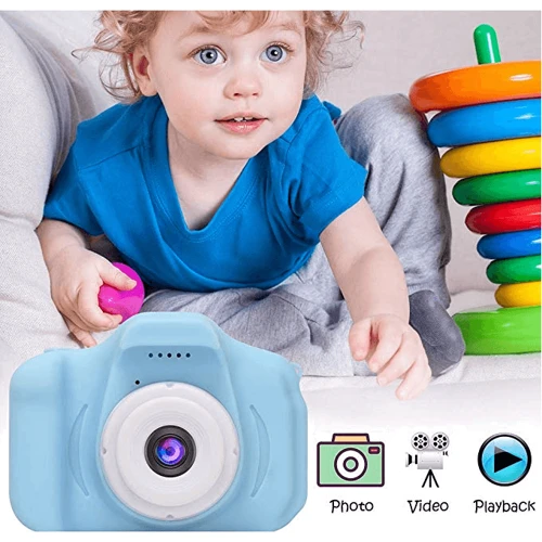 КОМПЛЕКТ! Цифровой детский фотоаппарат XoKo KVR-001 голубой+карта памяти 32GB: Рекомендуемый возраст от 3 лет