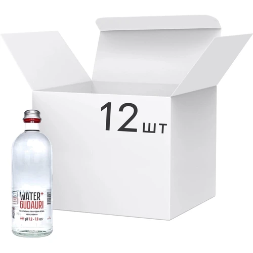 Упаковка води мінеральної природної негазованої Gudauri Water+ 12х0.5 л (4860114390130_12)
