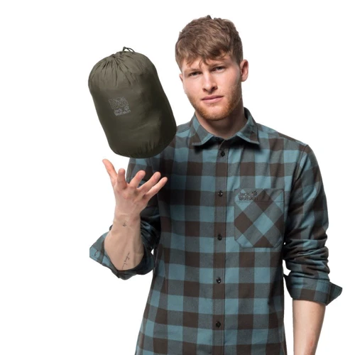 Пуховик Jack Wolfskin Fairmont Men 1203591-4144 46 сіро-зелений зимовий з капюшоном: Розмір 46