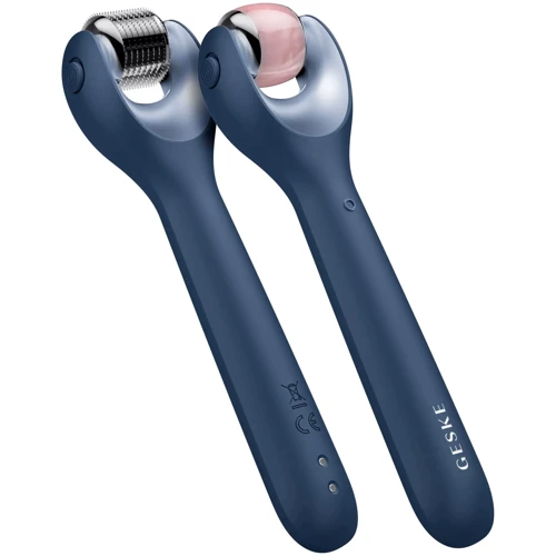 Электронный роллер для лица с микроиглами GESKE MicroNeedle Face Roller 9в1 midnight фото 4