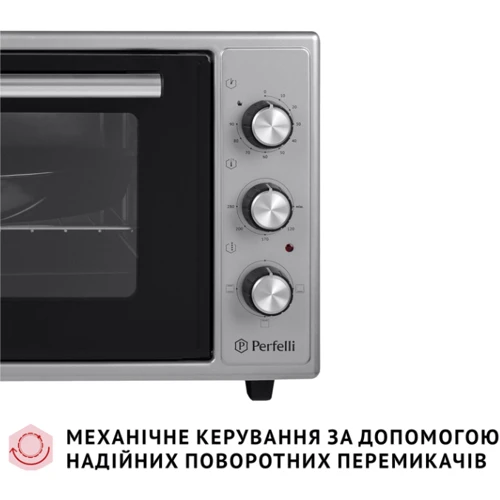 Електрична духовка настільна PERFELLI CLASSIC 48 GREY фото 9