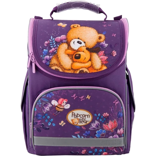 Рюкзак школьный каркасный Kite Popcorn the Bear PO19-501S