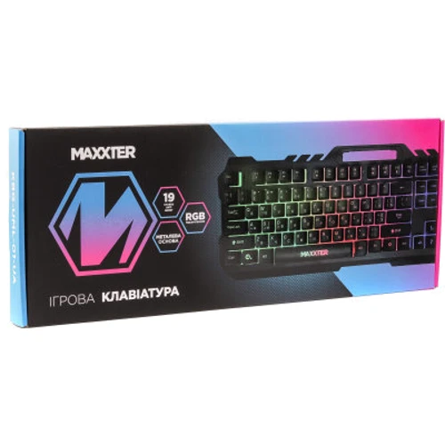 Клавиатура Maxxter KBG-UML-01-UA: Тип клавиатуры игровая