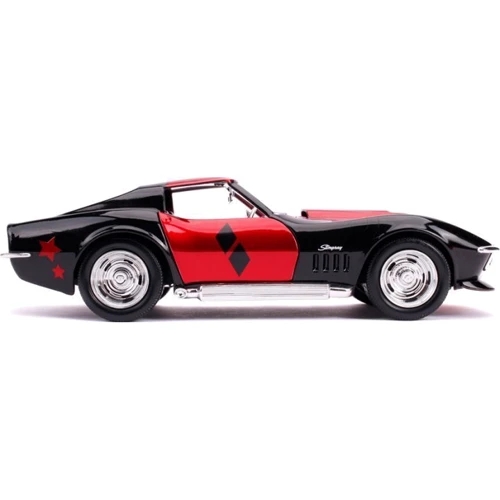 Машина металлическая Jada Chevrolet Corvette Stingray (1969) + фигурка Харли Квинн Красная1:24 (253255019) фото 16