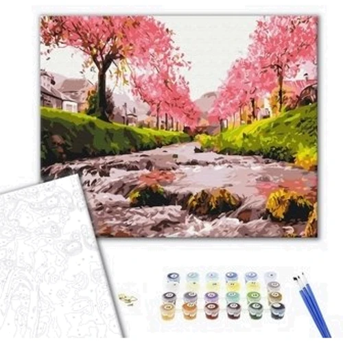 Картина по номерам Brushme Река и сакуры 40x50 см (BS25577 ): Производитель Brushme