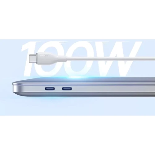 Кабель Baseus Cable USB-C to USB-C Pudding Series Fast Charging Cable 100W 2m White (P10355702221-01) фото 7
