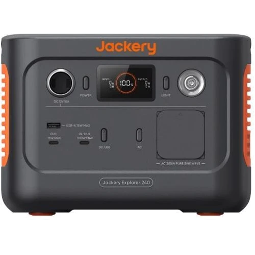 Зарядная станция Jackery Explorer 240 V2 256Wh 300W (21-0001-000213): Выходы потребителей Автоприкуриватель, USB-C, USB-A, 220V