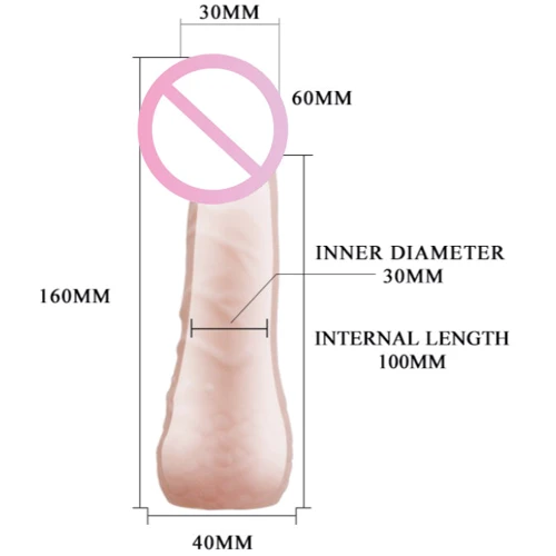 Насадка на член LYBAILE Penis Sleeve Flesh 6 "