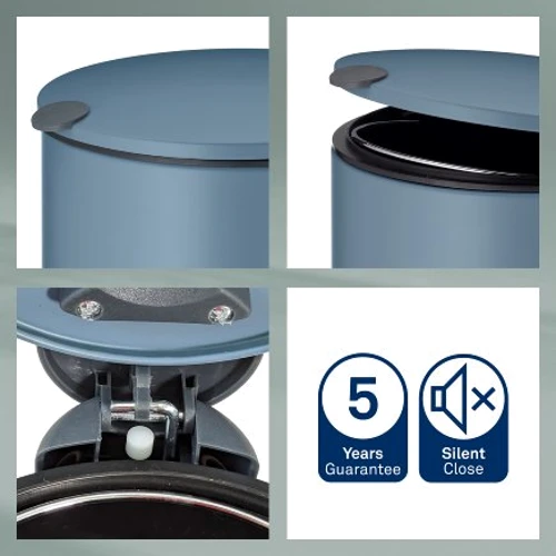 Відро для сміття KELA Mats блакитне 3 л (23609)