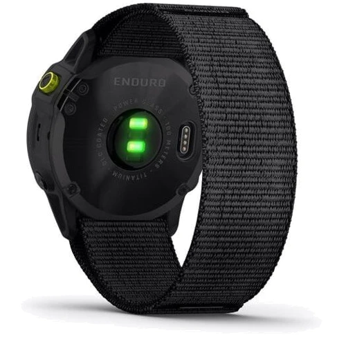 Смарт-часы Garmin Enduro Carbon Gray DLC Titanium with Black UltraFit Nylon Strap (010-02408-01): Цвет ремешка черный