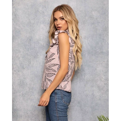 Блуза ISSA PLUS SA-250 42 бежевая с коротким рукавом: Сезон Лето