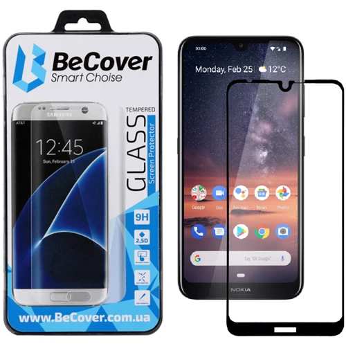 Аксессуар для смартфона BeCover Tempered Glass Black for Nokia 3.2 (704114)