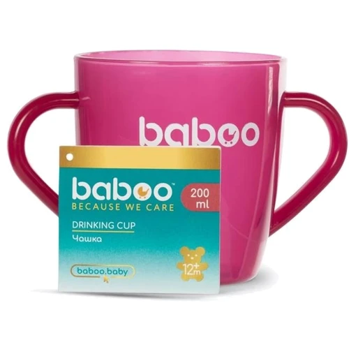 Чашка Baboo 200 мл 12+ міс рожева (8-138): Тип Чашка
