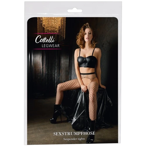 Колготки Orion Cottelli Collection Sex Tights Black, S-L (2530155)