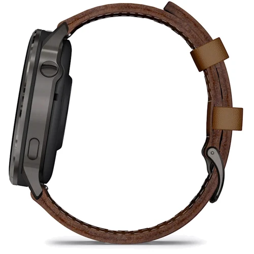Смарт-часы Garmin Venu 4 45mm Slate with Black Silicone Band and Brown Leather Band (010-03014-03)