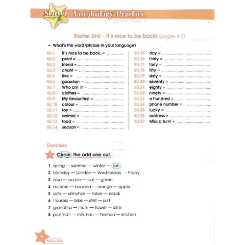 Fairyland 4: Vocabulary and Grammar Practice: Кількість сторінок 112