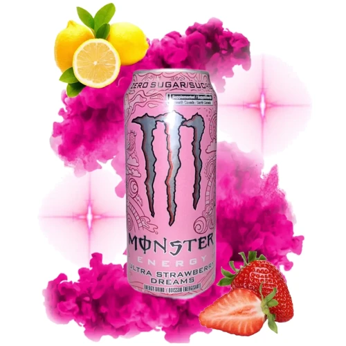 Напій енергетичний (без цукру) Monster Energy Ultra Strawberry Dreams 500 ml