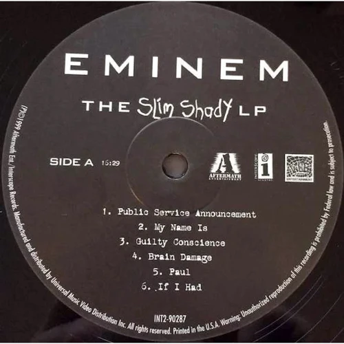 LP2 I-DI Eminem: The Slim Shady (LP0052) фото 3