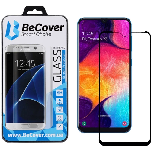 Аксесуар для смартфона BeCover Tempered Glass Black for Samsung A505 Galaxy A50 (703444): Тип захисне скло