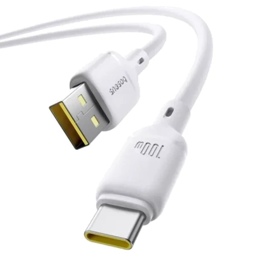 Кабель Baseus USB Cable to USB-C Silky Series 100W 2m White (P10377703213-01): Тип USB Cable - USB-C