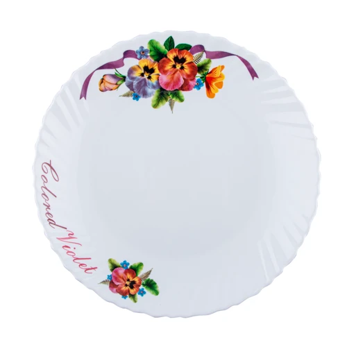 Тарелка десертная Vittora Wave Фиалки 19 см (V-190V): Тип Тарелка десертная