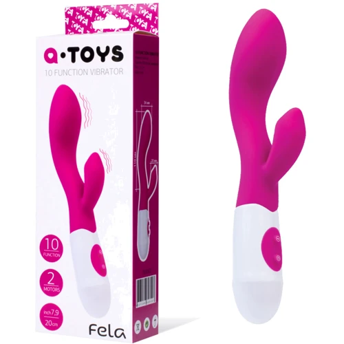 Вибратор с клиторальным стимулятором Toyfa A-Toys Fela