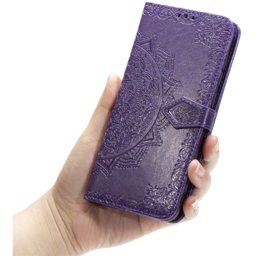 Аксессуар для смартфона Mobile Case Book Cover Art Leather Violet for Xiaomi Mi 10T Lite: Тип чехол-книжка