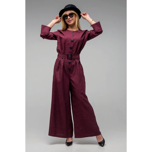 Комбинезон FLFashion Сириус СКС2652 M бордовый: Вид Комбинезоны
