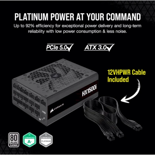 Блок питания Corsair 1500W HX1500i (CP-9020261-EU) фото 10