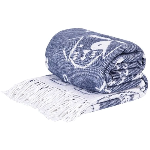 Плед Love You Собаки 140х200 хлопок синий