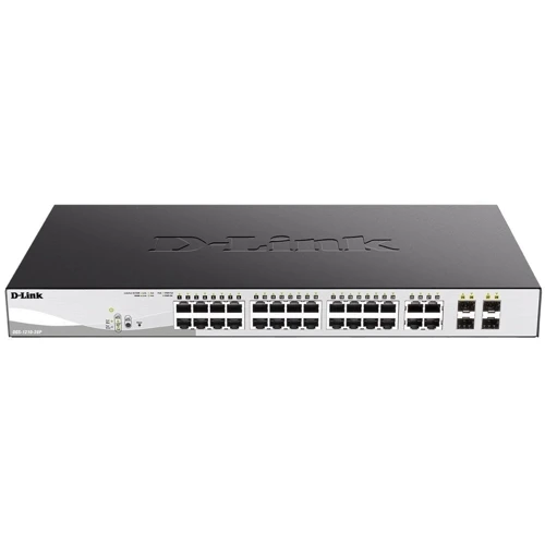 Сетевой коммутатор D-Link DGS-1210-28P/E: Порты только Gigabit Ethernet (10/100/1000)