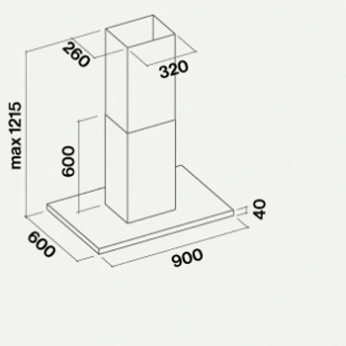 Вытяжка Falmec Lumen Isola 90 (800) (CLUI90.E10P2#NEUI490F): Тип монтажа Потолочный