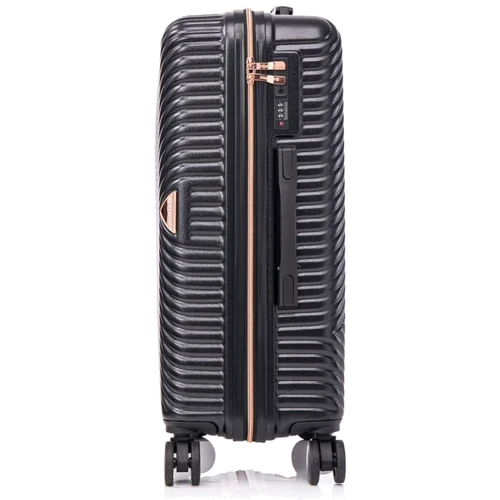 Чемодан Semi Line 24" (M) Black (T5726-2): Фактура Глянцевая, Гладкая