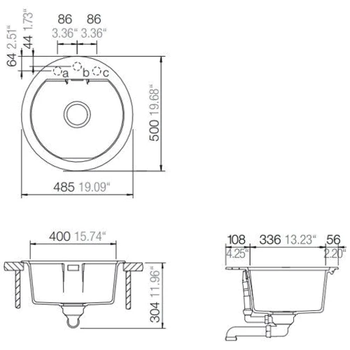 Schock MONO R-100 (53014591): Форма Круглая