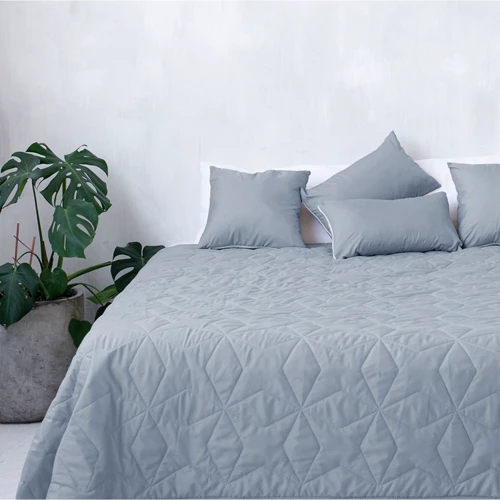 Покривало Sonex Borneo двостороннє 220x240 см сірий/бежевий (SO102401)