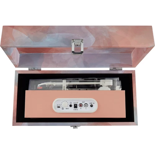 Виниловый проигрыватель Crosley Fusion Turntable + Case Combo (Watercolor): Материал тонарма Алюминий