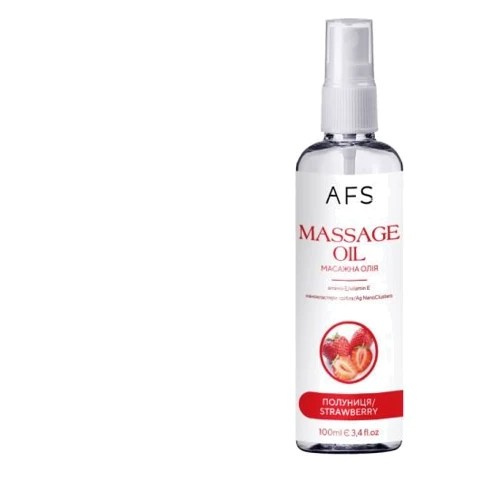 Массажное масло AFS Production с ароматом клубники, 100 мл: Тип Масло