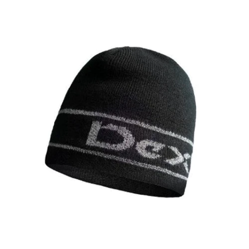 Мужская шапка DexShell Beanie Reflective Logo водонепроницаемая черная L/XL 58-60 см (DH373BLKLXL)