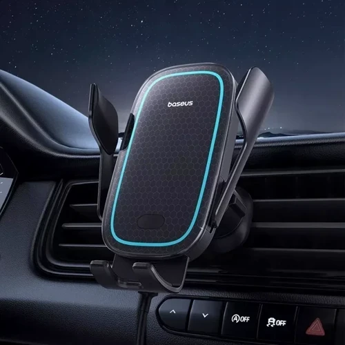 Держатель Baseus Car Holder Wireless Charger Milky Way Pro 15W Black (C40357000111-00) фото 7