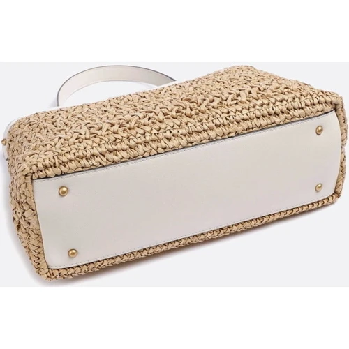 Жіноча сумка тоут GUESS LIGURIA SATCHEL бежева (HWWB8696060-STO): Тип Сумки