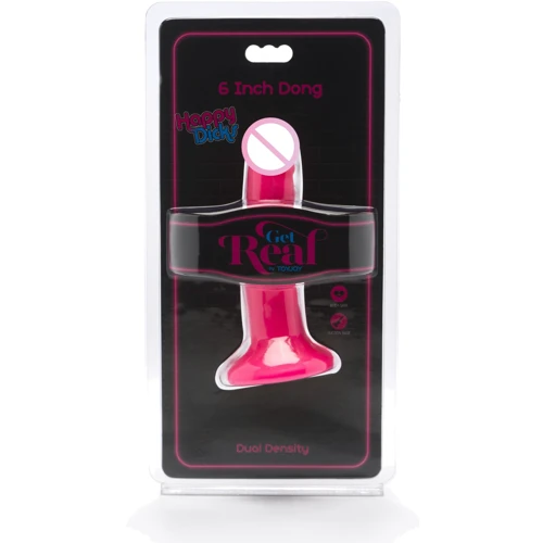 Toy Joy Get Real Happy Dicks Dong 6 Inch - фаллоимитатор с присоской, 12,7х3 см, розовый