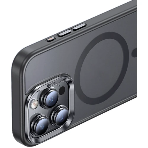 Чехол для iPhone Benks MagClap Mist Protective Natural Titanium for iPhone 15 Pro : Материалы поликарбонат и полиуретан