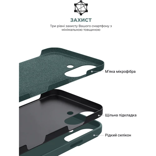 Чохол для iPhone ArmorStandart ICON2 Case Lake Green для iPhone 16 (ARM81298) фото 7