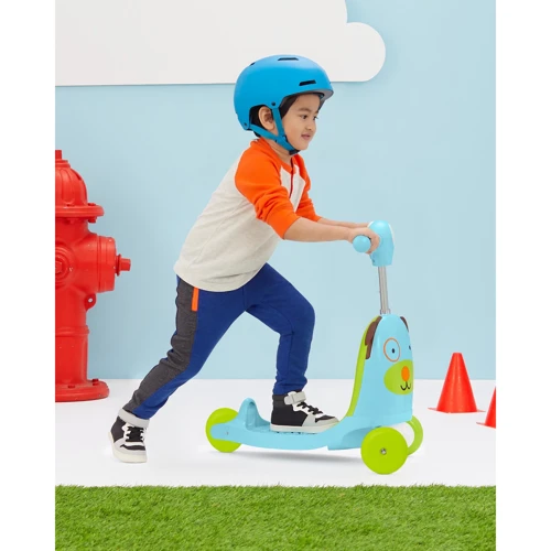 Самокат Skip Hop 3 в 1 ceрия ZOO Собачка (9H822910): Конструкция рамы цельная