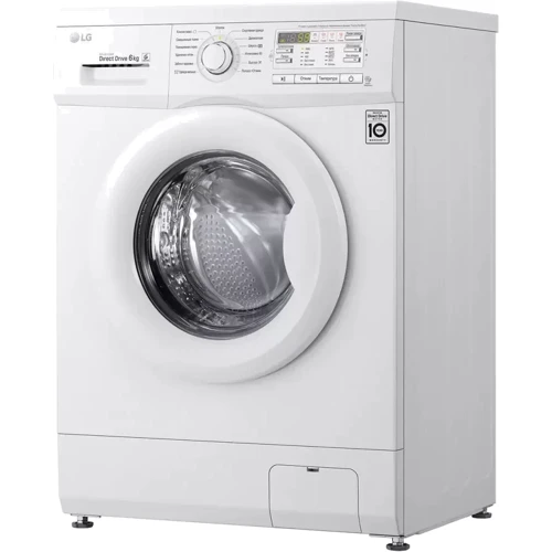 Стиральная машина LG F10B8NDR: Загрузка белья (стирка), кг 6