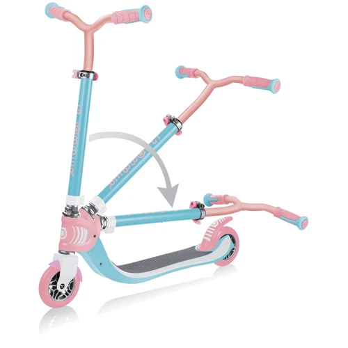 Самокат GLOBBER серії FLOW FOLDABLE 125, блакитно-рожевий (473-707): Тип коліс литые