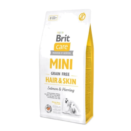 Сухий корм Brit Care GF Mini Hair & Skin для собак малих порід 7 кг (8595602520244)