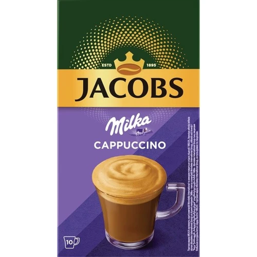 Напиток кофейный растворимый Jacobs Cappuccino Milka 3в1 10х18 г (8714599107683)