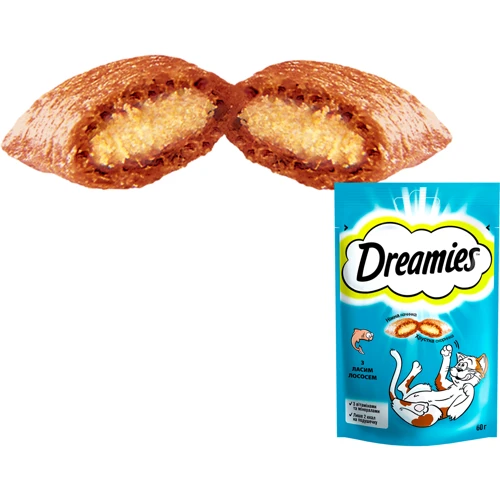 Лакомства Dreamies Salmon для кошек с лососем 6х60г (4008429037962): Свойства Стимуляция роста и развития